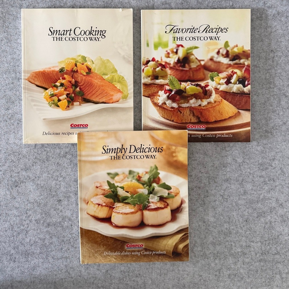 Set of 3 Costco Cookbooks - The Costco Way - Smart Cooking, Simply Delicious